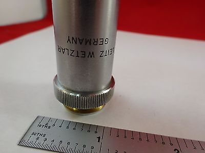 MICROSCOPE PART OBJECTIVE LEITZ GERMANY 40X OPTICS AS IS BIN#R2-C-21