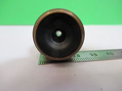 ANTIQUE BRASS BAUSCH LOMB OBJECTIVE MICROSCOPE PART OPTICS AS PICTURED &z9-a-111