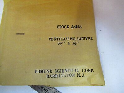 EDMUNDS VENTILATING LOUVRE LAMP GRILL MICROSCOPE PART AS PICTURED &A7-B-12