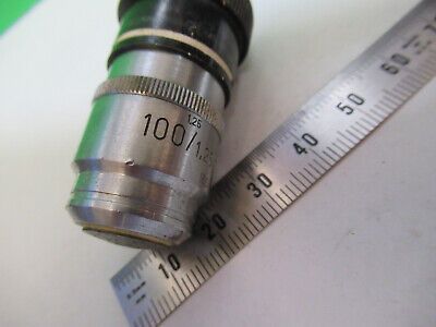 CARL ZEISS GERMANY 100X /160 OBJECTIVE LENS MICROSCOPE PART AS PICTURED #R7-B-52