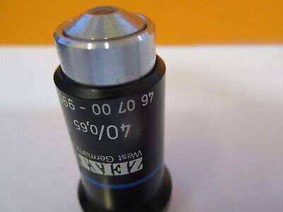 ZEISS 460700 OBJECTIVE 40X /160 OPTICS MICROSCOPE PART AS PICTURED &H8-C-31