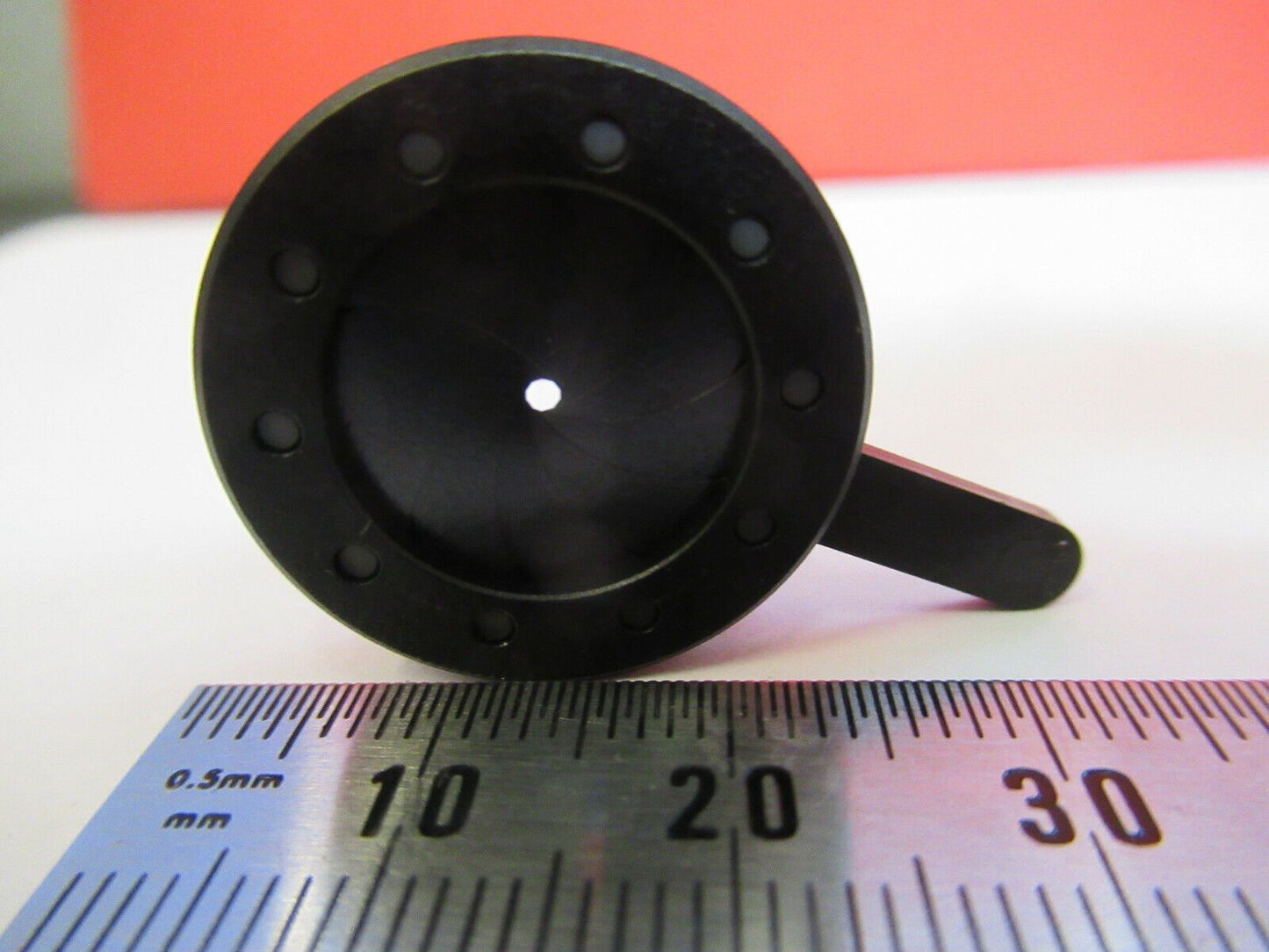 OPTICAL MINI IRIS DIAPHRAGM LASER OPTICS AS PICTURED #B7-A-74