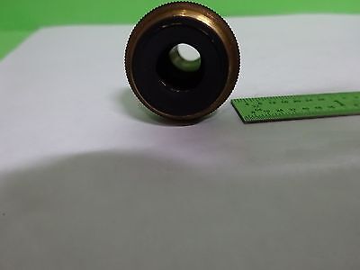 MICROSCOPE PART OBJECTIVE OLYMPUS JAPAN 10X OPTICS AS IS BIN#V7-10