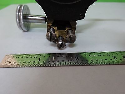 MICROSCOPE PART BRASS CONDENSER HOLDER CARL ZEISS GERMANY BIN#U3-A-6