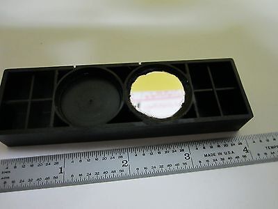 MICROSCOPE PART NIKON FILTER DICHROIC GREEN SLIDE OPTICS AS IS BIN#U2-01