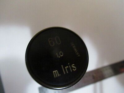 CARL ZEISS JENA APO 60 EMPTY BRASS OBJECTIVE CAN MICROSCOPE AS PICTURED &F5-A-89