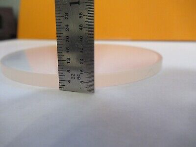 OPTICAL ROUND GLASS STAGE PLATE MICROSCOPE PART AS PICTURED &8M-A-62