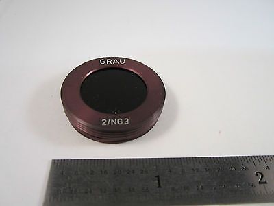 MICROSCOPE FILTER GRAU 2/NG3 REICHERT AUSTRIA OPTICS BIN#C1-05