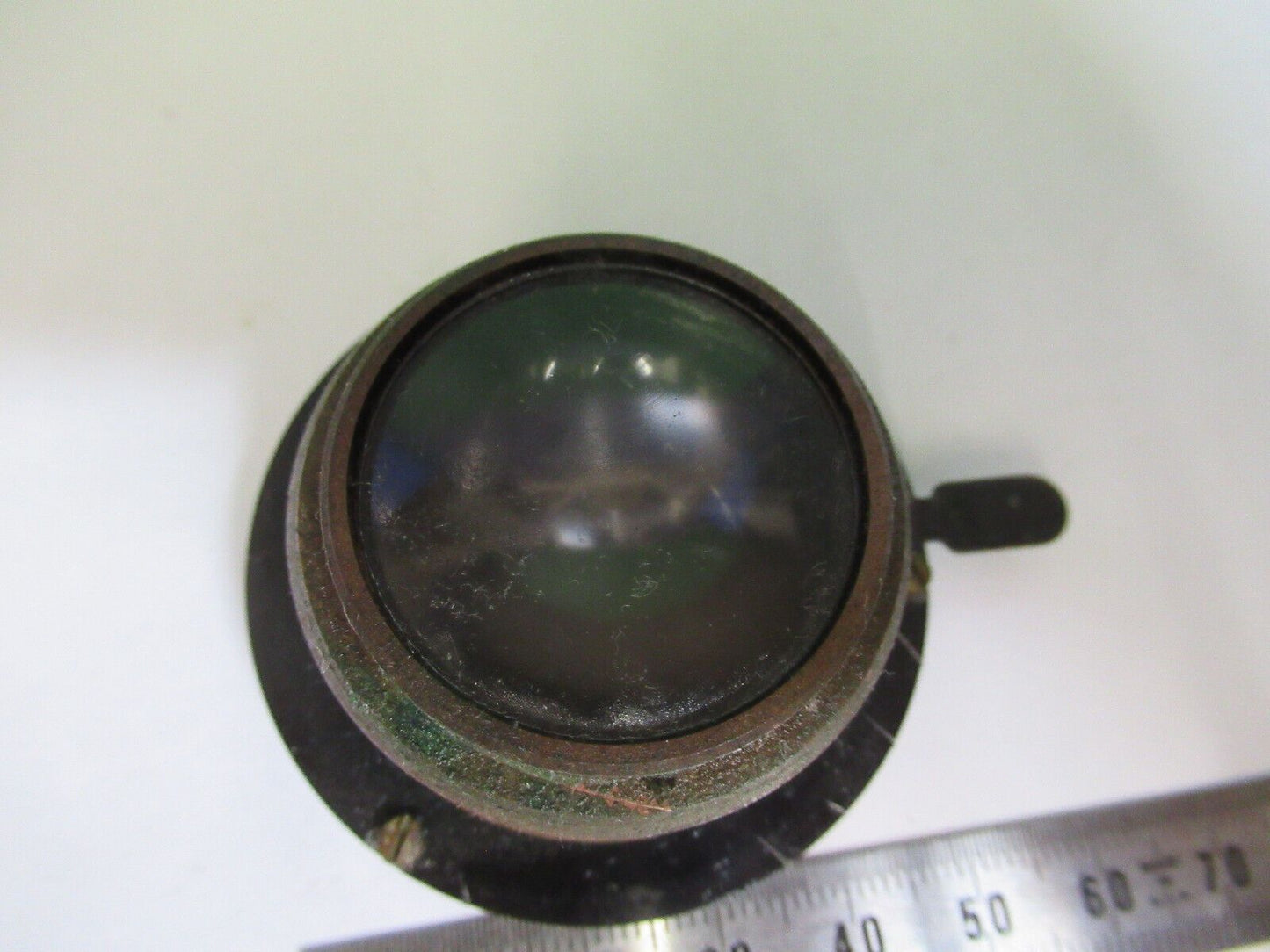 BAUSCH LOMB CONDENSER + IRIS  DIAPHRAGM  MICROSCOPE PART as pictured Q5-B-33