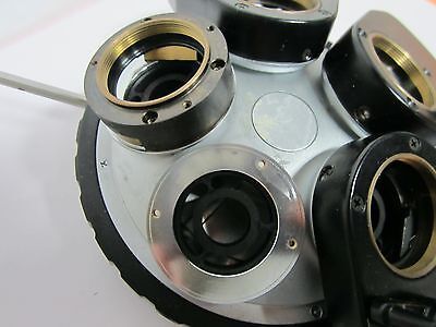 For parts MICROSCOPE NOSEPIECE NIKON + DIC ADAPTORS OPTICS AS IS BIN#A3-H-19