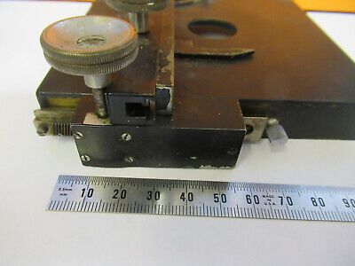 ANTIQUE ERNST LEITZ STAGE XY TABLE GERMANY MICROSCOPE PART AS PICTURED 8Y-A-53