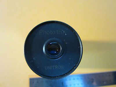 MICROSCOPE PART UNITRON EYEPIECE PHOTO 15X OPTICS JAPAN  BIN#24-78