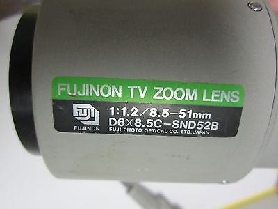 OPTICAL CAMERA FUJINON TV ZOOM LENS OPTICS AS IS BIN#G6-06