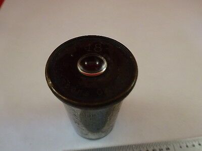 For parts EYEPIECE WETZLAR 18 COMPENS OPTICS MICROSCOPE PART AS IS &A4-FT-03