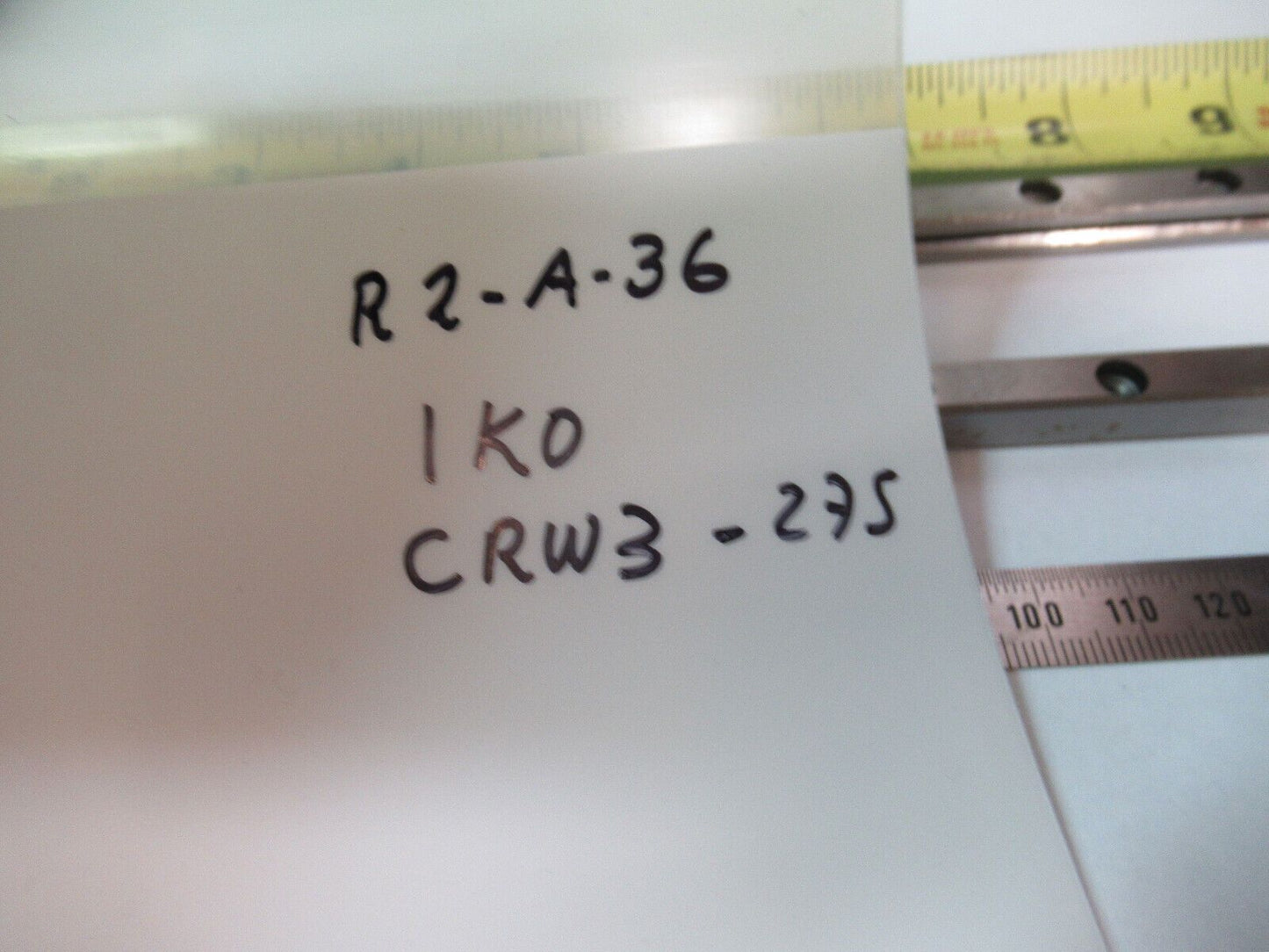 RAILS IKO CRW3-275 POSITIONING PARTS MICROSCOPE PART AS PICTURED &R2-A-36