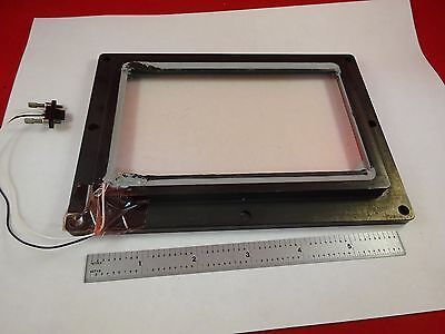 OPTICAL LARGE HEATED DISPLAY GLASS PANEL  LASER OPTICS AS IS BIN#Q7-C-08