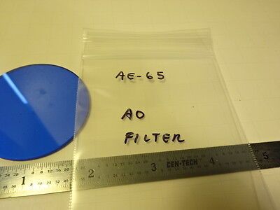 MICROSCOPE PART AO AMERICAN ROUND BLUE FILTER OPTICS AS IS B#AE-65