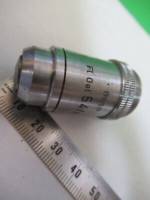 LEITZ WETZLAR GERMANY 54X /170 OBJECTIVE MICROSCOPE PART AS PICTURED #R7-B-53