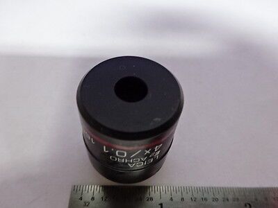 LEICA GERMANY OBJECTIVE ACHRO 4X OPTICS MICROSCOPE PART AS PICTURED &Z4-17