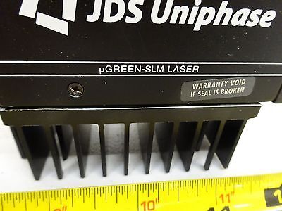 OPTICAL JDS UNIPHASE MICRO GREEN SLM LASER OPTICS AS IS BIN#TA-2B-3