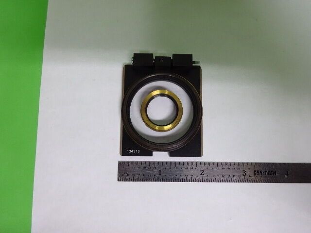 MICROSCOPE PART ZEISS POLARIZER OBJECTIVE HOLDER POL OPTICS AS IS #AQ-08