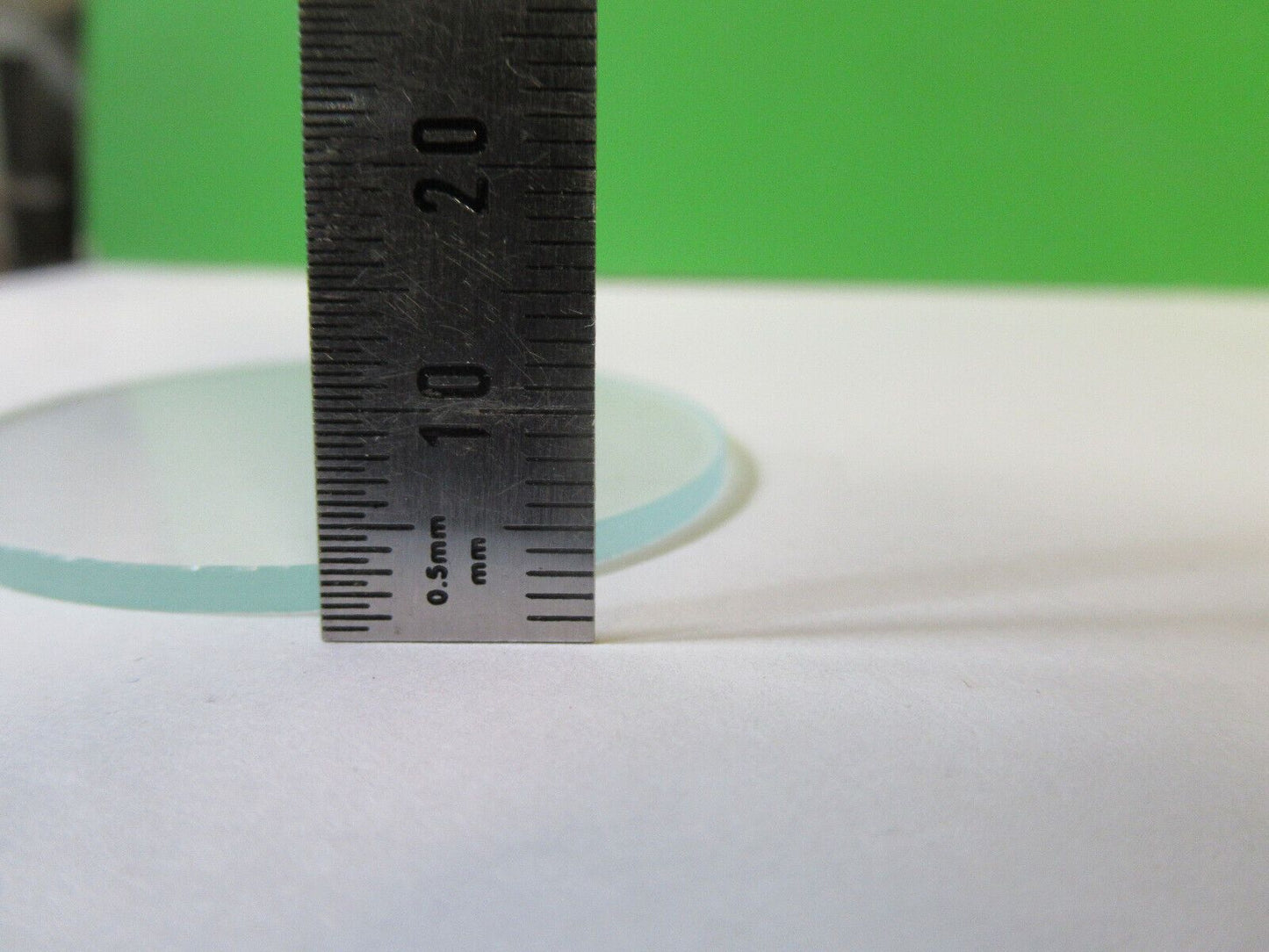 OPTICAL HEAT ABSORBING GLASS ROUND PLATE LENS OPTICS AS PICTURED #22-A-53