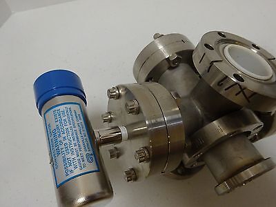 MDC HIGH VACUUM VALVE + FITTINGS HEAVY STAINLESS STEEL AS IS BIN#TC-1-G