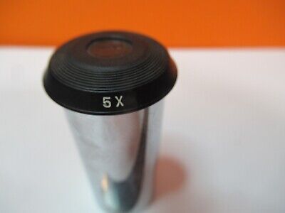 BAUSCH LOMB OCULAR 5X EYEPIECE OPTICS MICROSCOPE PART AS PICTURED &Q6-A-97