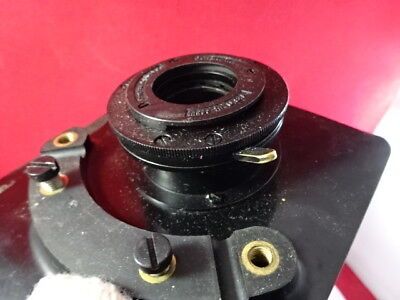 SPENCER AO TABLE STAGE + CONDENSE IRIS MICROSCOPE PART AMERICAN OPTICS &95-11