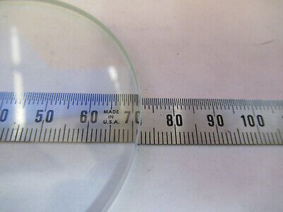 GLASS PLATE STAGE MICROSCOPE PART OPTICS AS PICTURED &F9-A-80