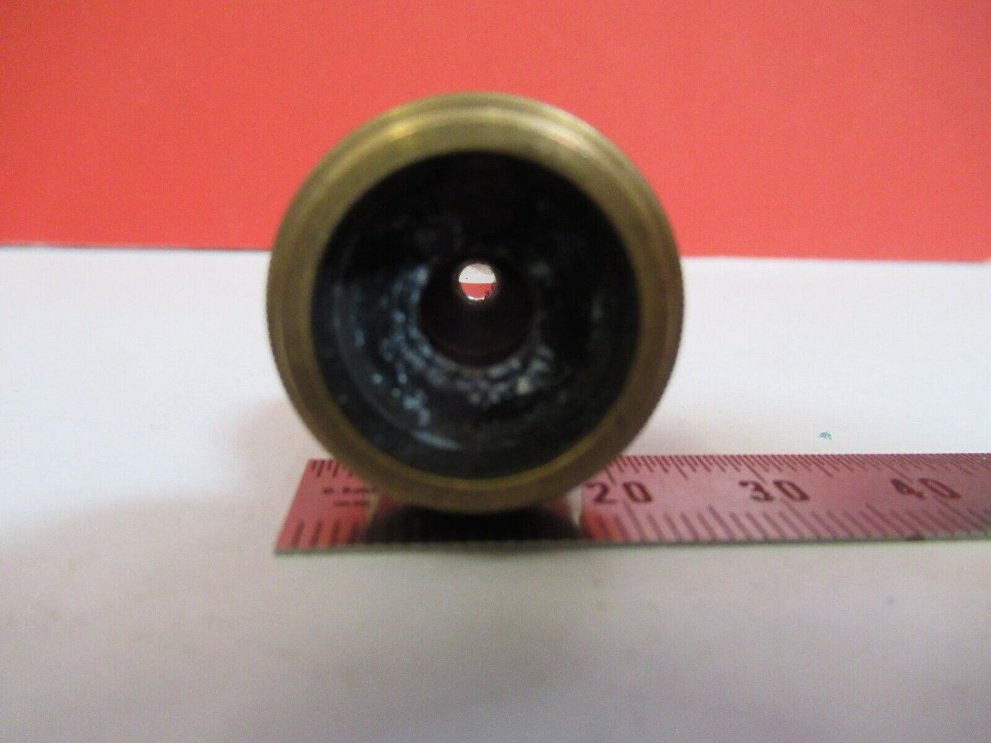 ANTIQUE  BRASS LEITZ GERMANY OBJECTIVE 1/12 MICROSCOPE PART AS PICTURED G4-A-101