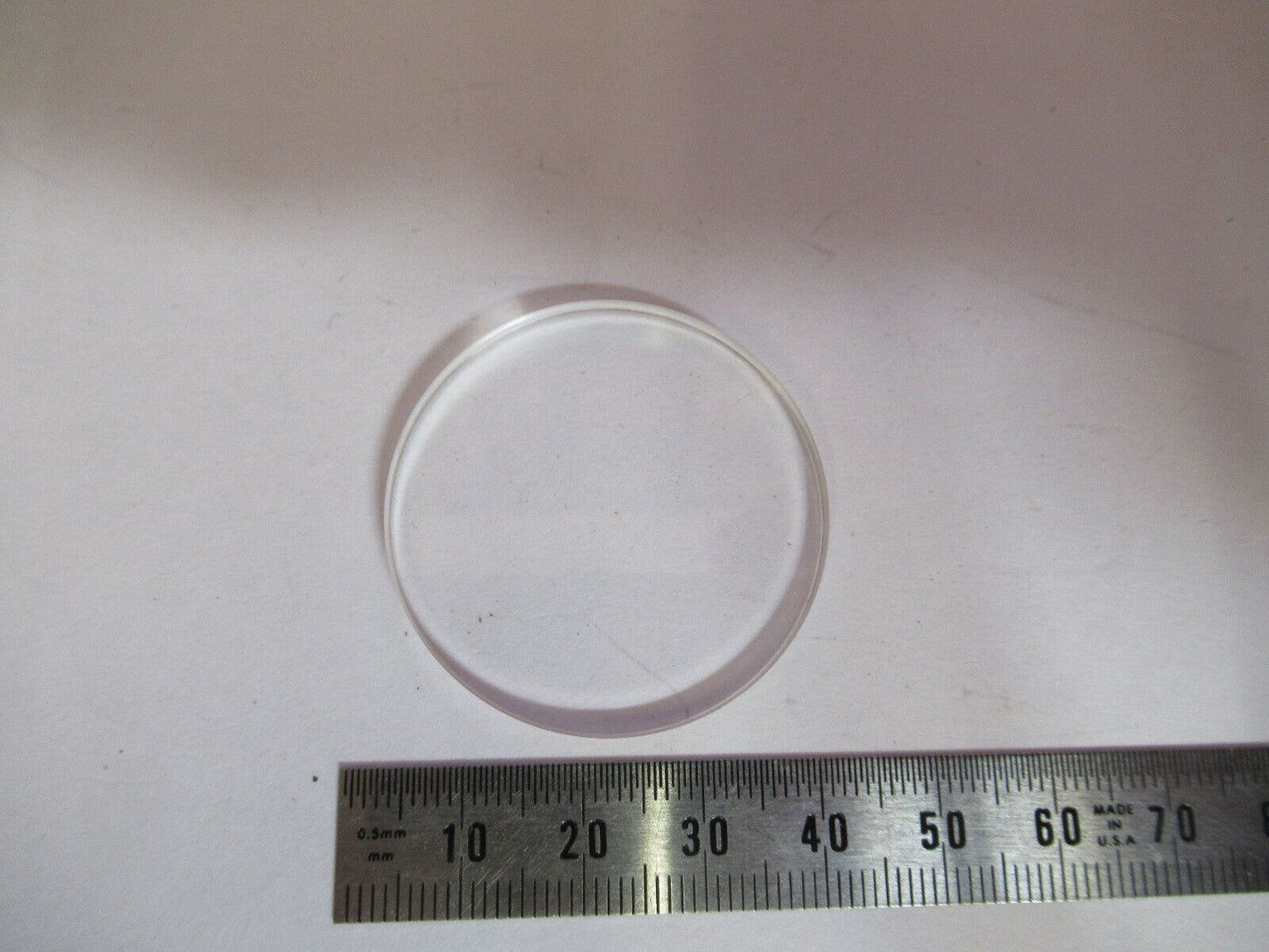 OPTICAL FLAT CALCIUM FLUORIDE CaF2 LENS LASER OPTICS AS PICTURED Q2-118