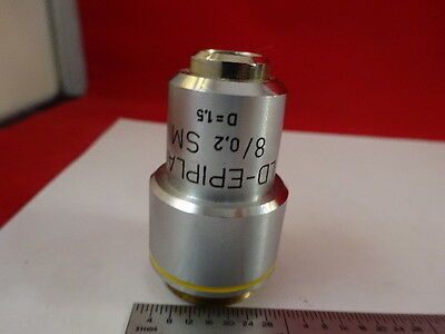 MICROSCOPE PART CARL ZEISS LD EPIPLAN SM  OBJECTIVE 8X OPTICS AS IS #AM-18