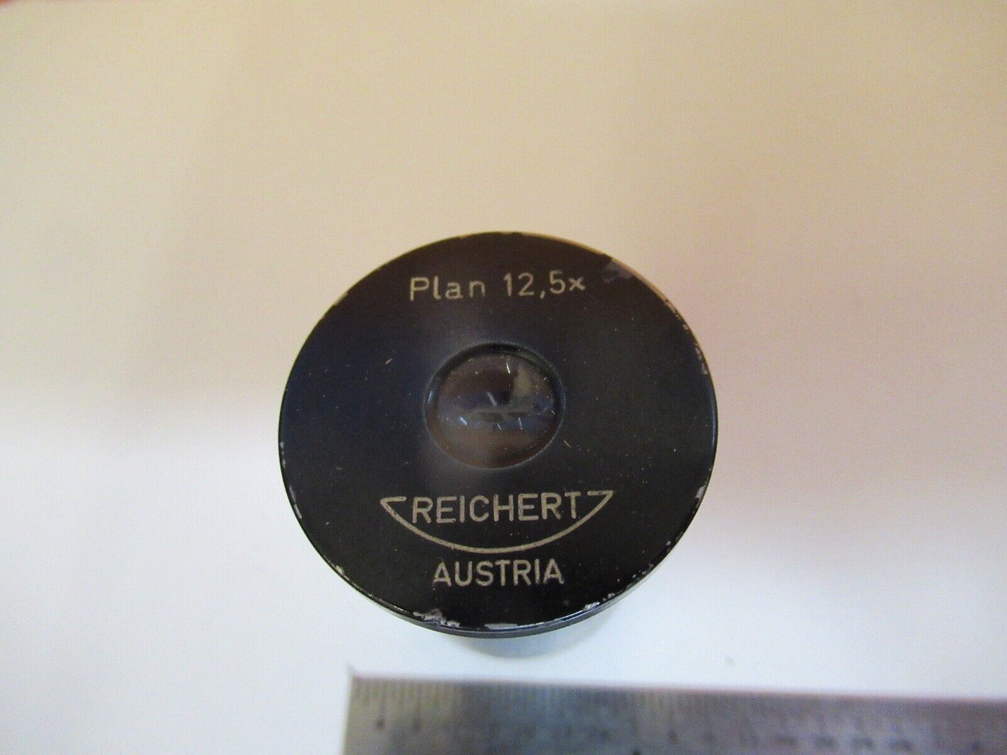 REICHERT AUSTRIA EYEPIECE PLAN 12.5X OPTICS MICROSCOPE PART AS PICTURED &A4-A-26