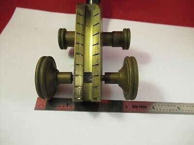 ANTIQUE BRASS LIMB STAGE SPENCER BUFFALO MICROSCOPE PART AS PICTURED &FT-5-191