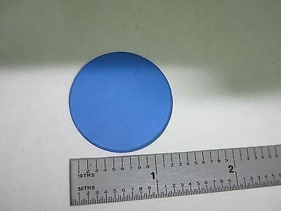 MICROSCOPE PART ZEISS GERMANY BLUE FILTER LENS OPTICS AS IS BIN#S1-L-08