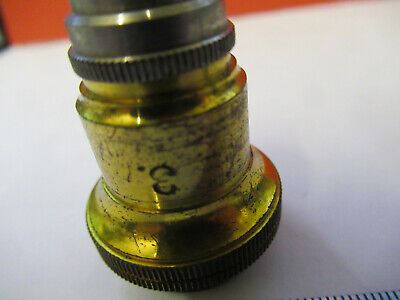 ANTIQUE SEIBERT WETZLAR OBJECTIVE  "3" MICROSCOPE PART AS PICTURED &8z-a-108