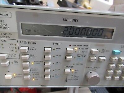 WILTRON SWEPT FREQUENCY SYNTHESIZER 2-20 GHz MODEL 6737B-20 AS PICTURED &GAR