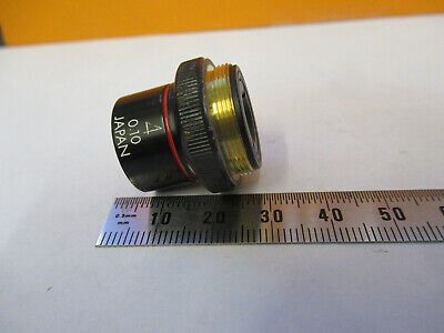 OLYMPUS JAPAN OBJECTIVE 4X LENS OPTICS MICROSCOPE PART AS PICTURED &P4-A-49