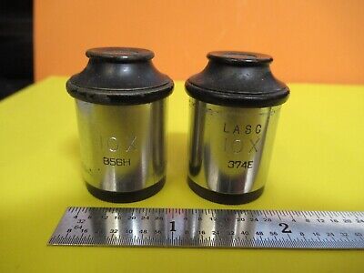 VINTAGE AO SPENCER OCULAR EYEPIECE PAIR 10X MICROSCOPE PART AS PICTURED FT-6-171