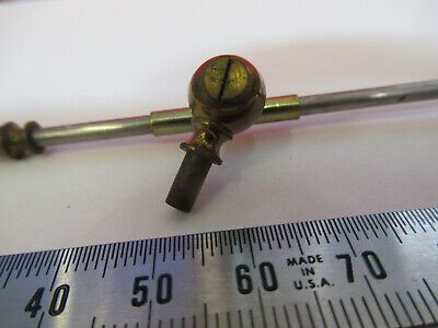 ANTIQUE BAUSCH LOMB RARE STAGE POINTER BRASS MICROSCOPE PART AS PICTURE dB7-A-02