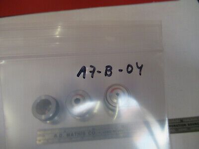 AMSCOPE LOT OBJECTIVES OPTICS MICROSCOPE PART AS PICTURED &A7-B-04