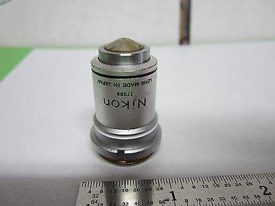 OPTICAL MICROSCOPE PART Nikon objective 100x OPTICS as pictured #46-L-9