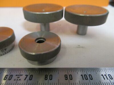 BAUSCH LOMB ANTIQUE SET OF KNOBS MICROSCOPE PART AS PICTURED P6-A-180