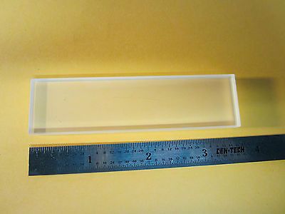 OPTICAL RECTANGULAR WINDOW POLISHED ONE SIDE DULL ALL AROUND LASER OPTICS BIN#24