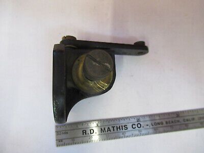 FOR PARTS ANTIQUE BRASS BAUSCH LOMB HOLDER MICROSCOPE PART AS PICTURED &A7-B-21