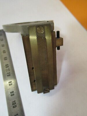 VICKERS UK ENGLAND CONDENSER STAGE HOLDER MICROSCOPE PART AS PICTURED P3-A-35