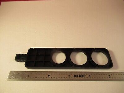 UNKNOWN MAKER SLIDE WITH ONE LENS MICROSCOPE PART AS PICTURED &1E-B-51