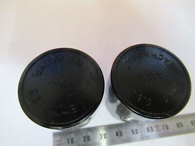 LOT BAUSCH LOMB EMPTY PLASTIC OBJECTIVE CANISTER MICROSCOPE PART AS PIC W3-B-29