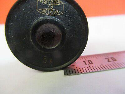 ANTIQUE SEIBERT WETZLAR EYEPIECE 5X OCULAR MICROSCOPE PART AS PICTURED &F6-A-76